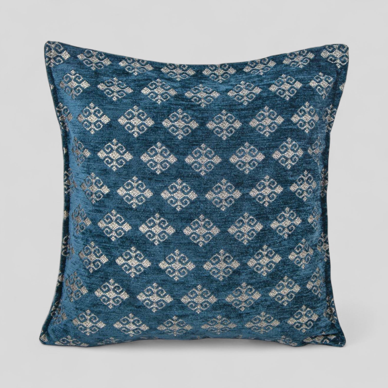 18" Turkish Square Pillow Cover - Teal Luxe-0