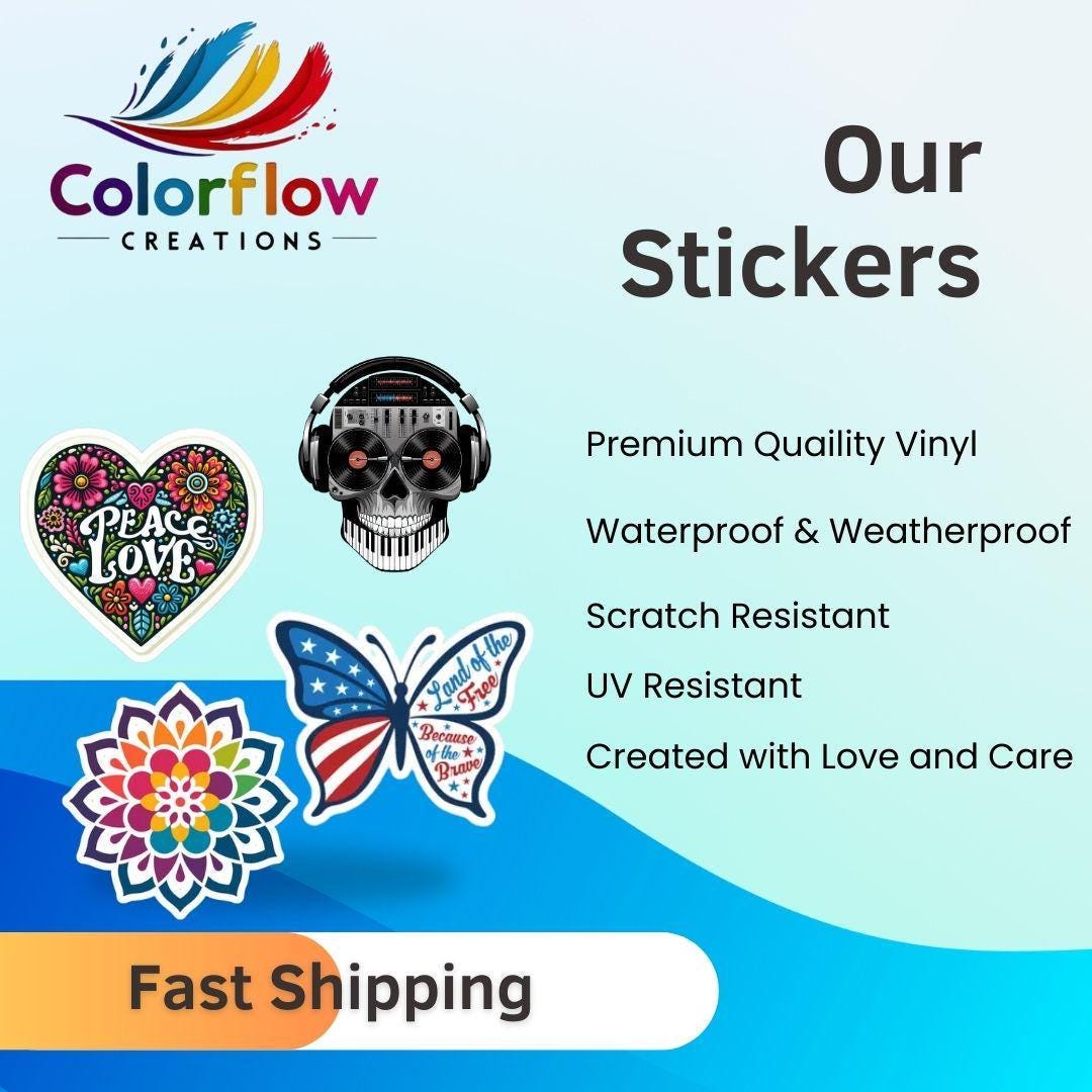 Vibrant Mandala Sticker: Boho Sacred Geometry Art Decal-2