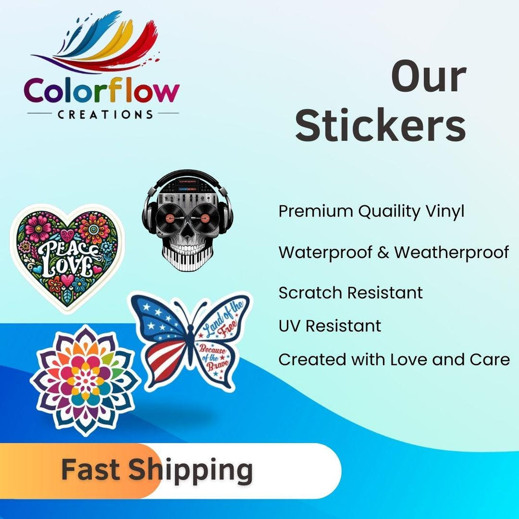 Vibrant Mandala Sticker: Boho Sacred Geometry Art Decal-4