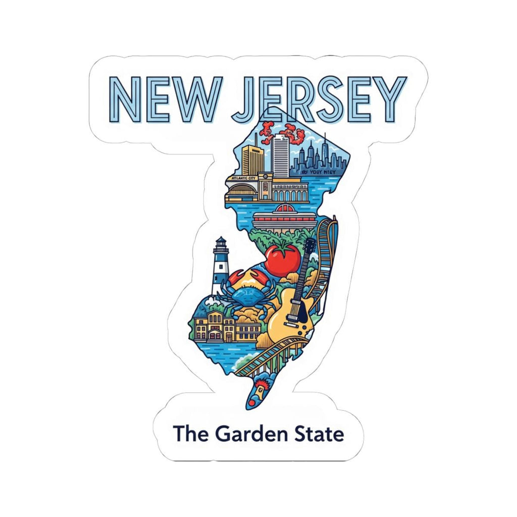 New Jersey Vinyl Sticker | Garden State Decal, Waterproof, Made in USA-3