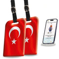 Smart Bag Security Tag - Turkey Flag [Pack 2]-0